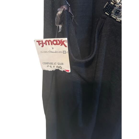 Ocean Drive Black Beaded Tank Large NWT - Picture 5 of 5